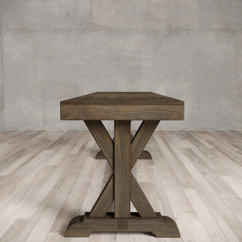 Gracie Oaks Mcdevitt Solid Wood Bench Wayfair